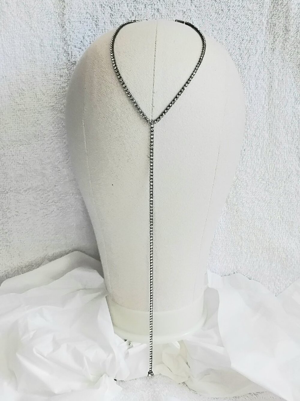 3/$25 Beautiful 14" Gum Metal & Stones Choker Necklace Quality Costume Jewelry!!